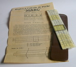 Линейка логарифмическая "MARC" С инструкцией. 1950-е годы.