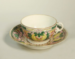 A coffee cup and saucer