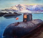 Картина "Подводные лодки" Художник Морозов Н. М. 2000 год.