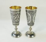 Рюмки парные Серебро 875*. Дагестан. 1950-1960-е годы