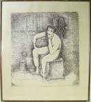 Офорт "Марсель Марсо" Художник Ю.Л. Куперман. 1971 год
