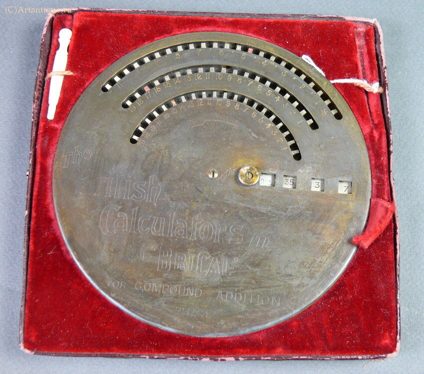 Калькулятор круглый "Brical Money Calculating Machine"