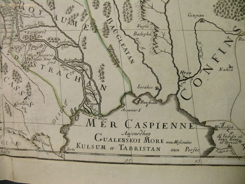 Карта "La Russie Blanche ou Moscovie"