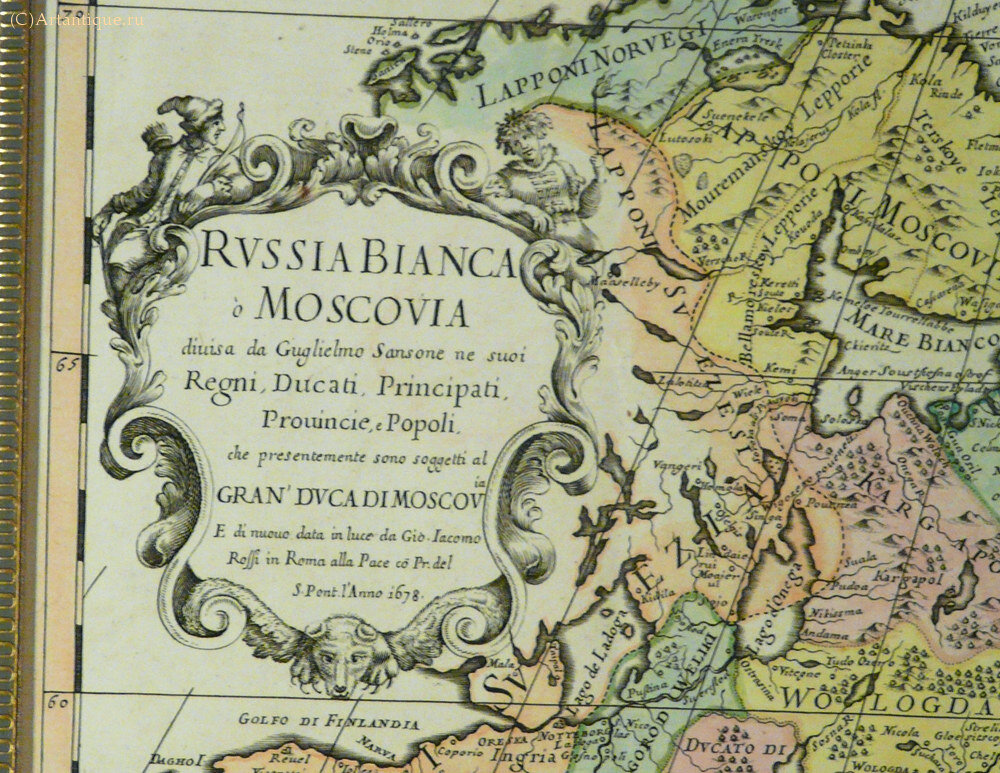 Карта "Russia Bianca o Moscovia..."
