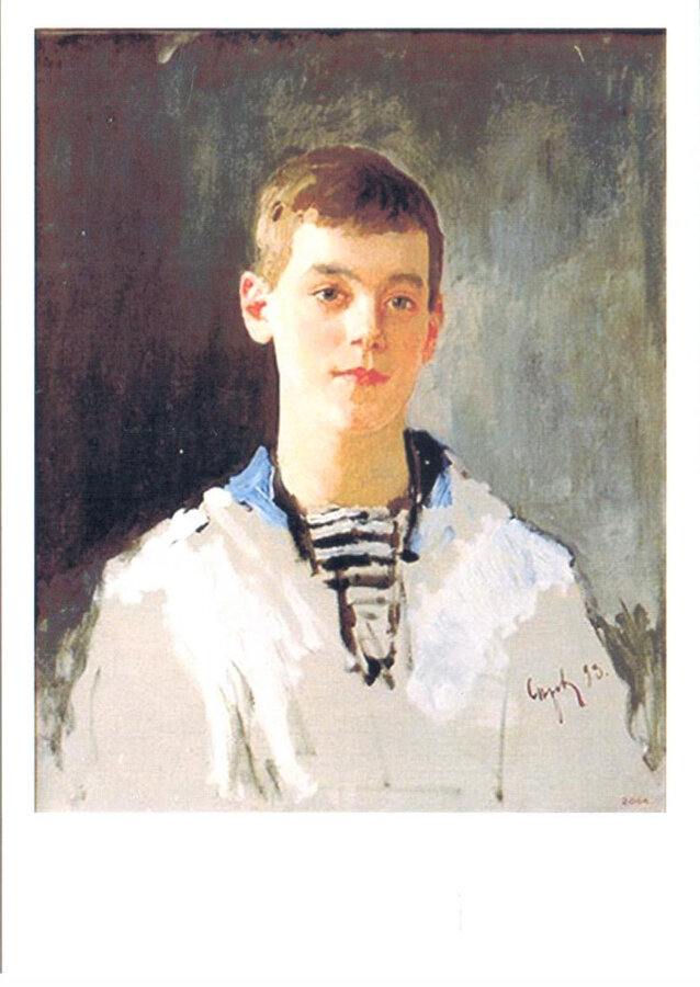 Художник В.А. Серов. Портрет великого князя Михаила Александровича в детстве.
