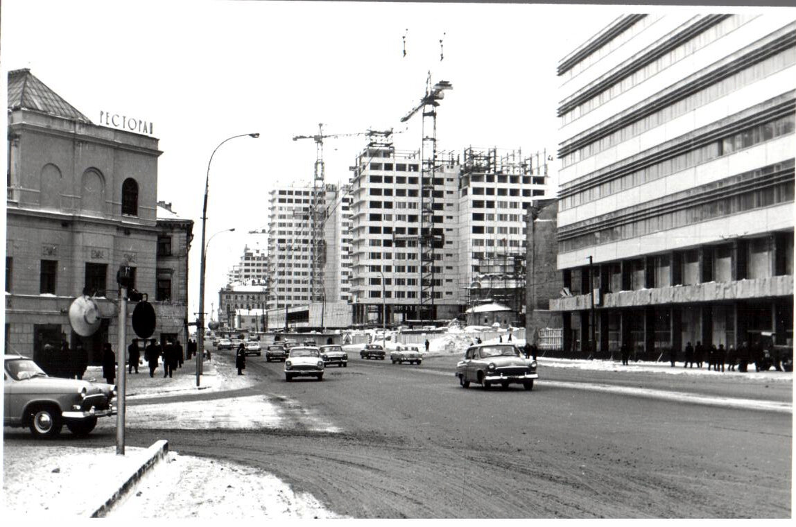 Строительство Нового Арбата. Декабрь 1966 г.
