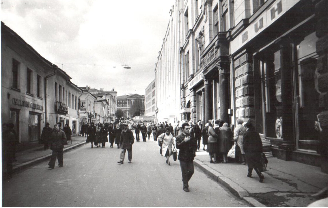 Столешников переулок. 11 апреля 1983 г.
