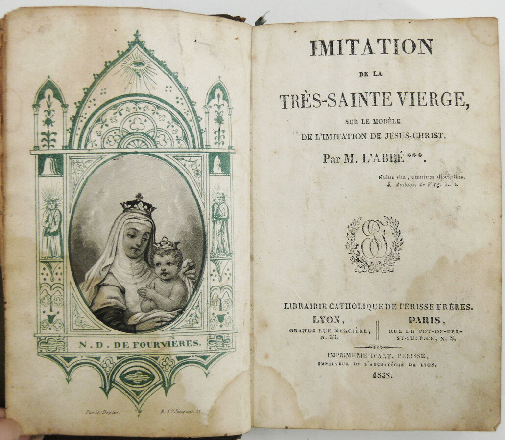 " IMITATION de la TRES-SAINTE VIERGE"