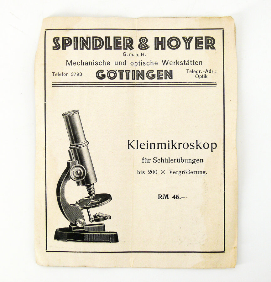  Коллекционный микроскоп "SPINDLER & HOYER"