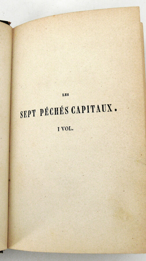 "Гордость"," Зависть", Эжен Сю