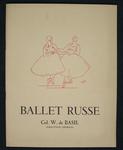 "BALLET RUSSO" Программа русского балета. 1947 год. На французском языке.