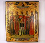Икона "Избранные святые" Конец XIX века.