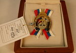 Знак "Скачки на приз президента России" Золото 750*. Пятигорский ипподром. 2008 год.
