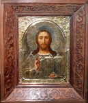 Икона "Господь Вседержитель" в окладе Серебро 84*.