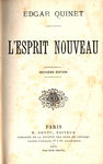 Кинэ Эдгар Новый дух. париж. 1875 г. На французском языке.