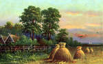 И.Е. Соломонов. Перед сумерками. (Уборка хлеба). - 2100 р.