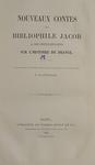 P. Kauffmann "Nouveaux Contes du Bibliophile Jacob". На французском языке. 1881 год.