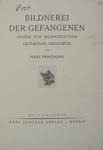 Hans Prinzhorn "Bildnerei der Gefangenen". 1926 год. На немецком языке.