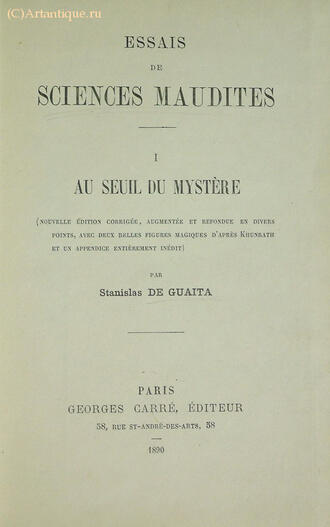 "Essais de SCIENCES MAUDITES"