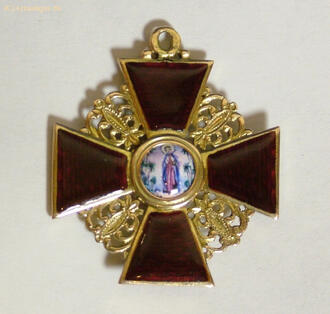 Знак Ордена Св. Анны III cтепени
