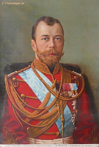 Гравюра "Е. И. В. Николай II Император Всероссийский"
