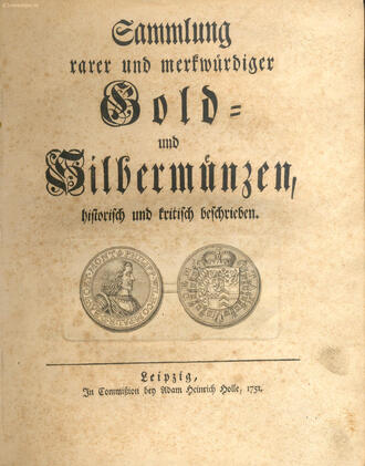 "Sammlung rarer und merfwurdiger gold und silbermunzen"