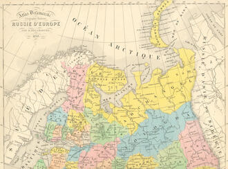 Карта "RUSSIE  D`EUROPE"