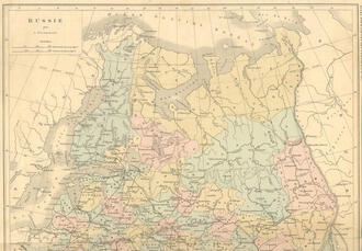 Карта "RUSSIE"
