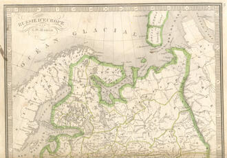 Карта "Russie d'Europe"