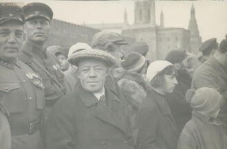 Фотография "А. Н. Поскребышев и М. П. Фриновский(?)"