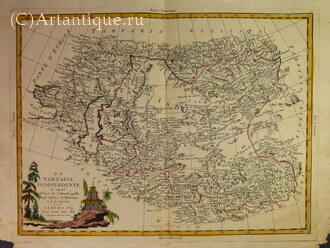Карта Азии "La Tartaria Independente"