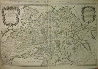 Карта "La Russie Blanche ou Moscovie"