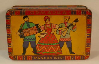 Коробка кондитерская "Ярмарка. Москва 1959"