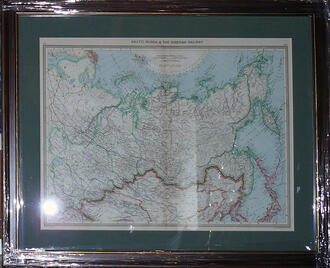 Карта "Asiatic Russia & The Siberian Railway"