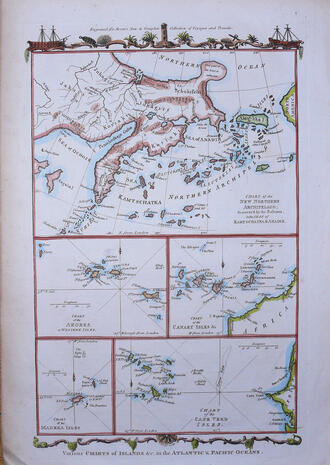 Карта "Charts of islands in the Atlantic & Pacific oceans"