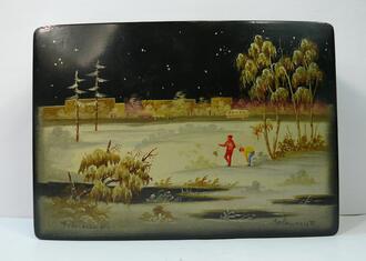 Шкатулка "Зимняя прогулка"