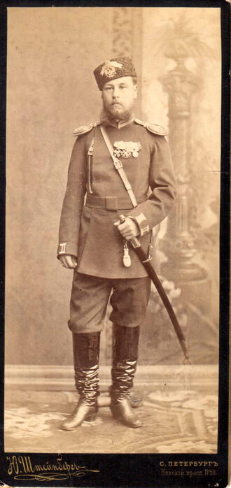 Фотография "Портрет поручика, участника русско-турецкой войны 1877-1878 г.г."