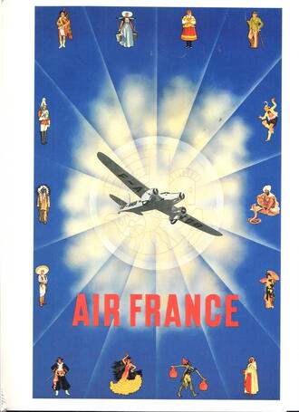 Меню авиакомпании "AIR FRANCE". Лайнер "Конкорд"