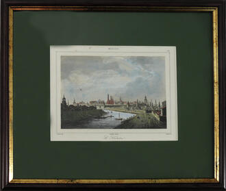 Гравюра "Moscou. Le Kremlin"