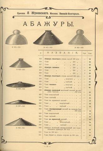 Прейскурант электрических изделий 