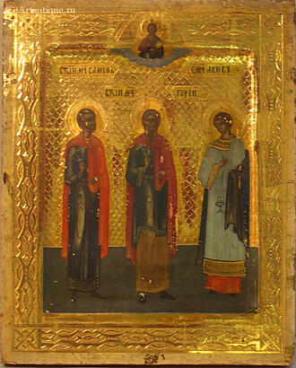 Икона "Гурий, Самон и Авив"
